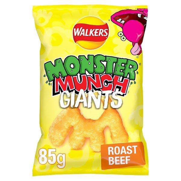 Walkers Monster Munch Giants Roast Beef 85g