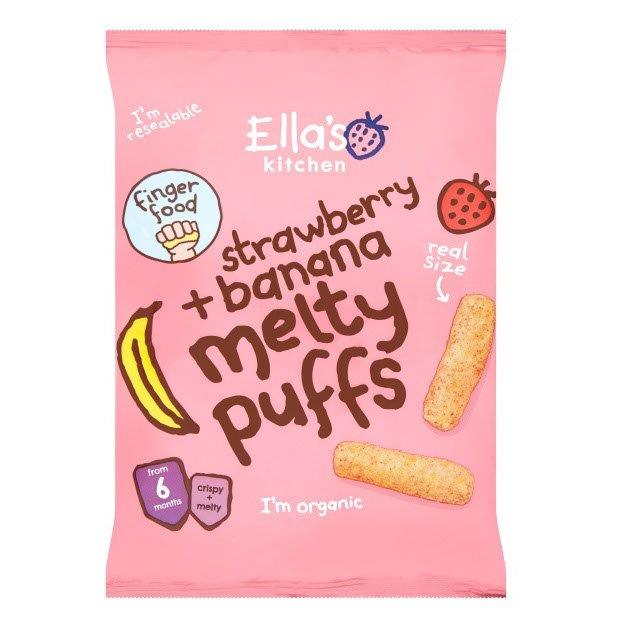 Ellas Kitchen Organic Strawberry Melty Puffs 6+ Months 20g