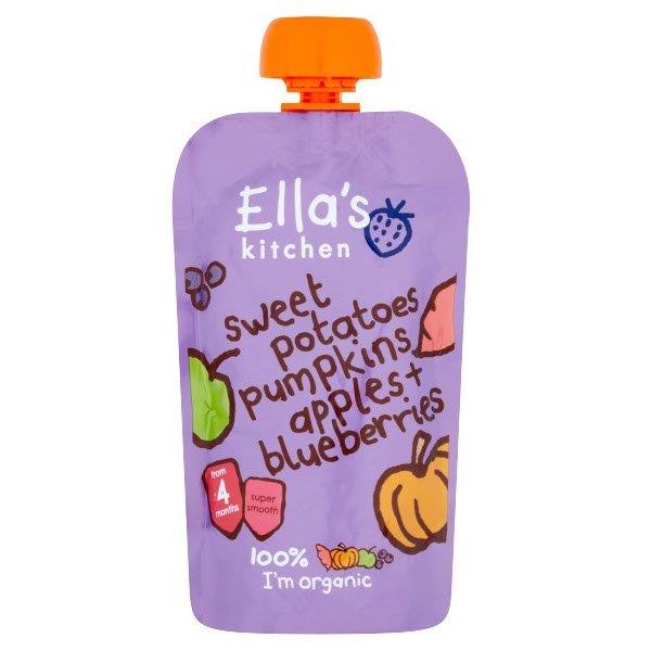 Ellas Kitchen Sweet Pota, Pumpkin, Apples & Blueberries 4+ Months 120g