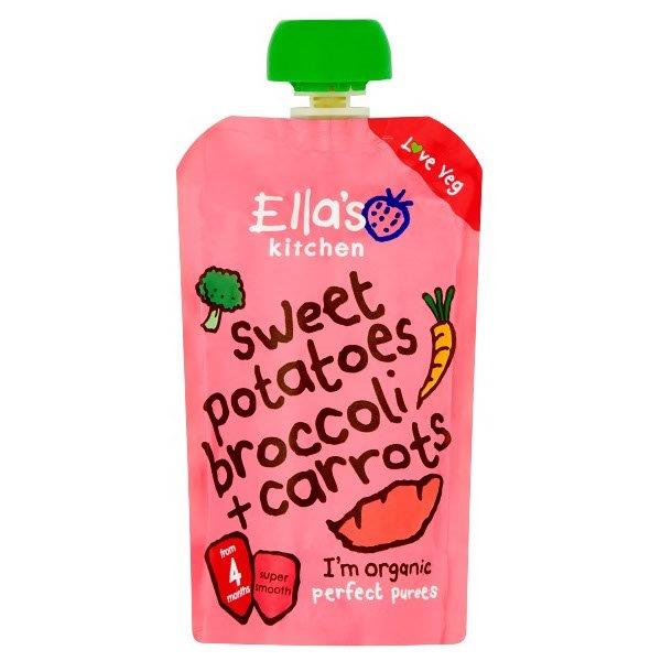 Ellas Kitchen Sweet Potato Broccoli Carrots 4 Months 120g