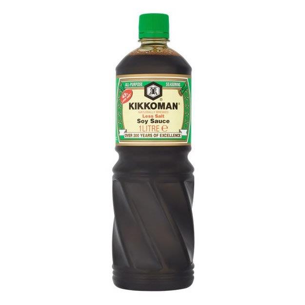 (Delist) Kikkoman Less Salt Soy Sauce 1Ltr