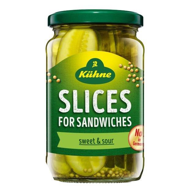 Kuhne Gherkin Slices 330g