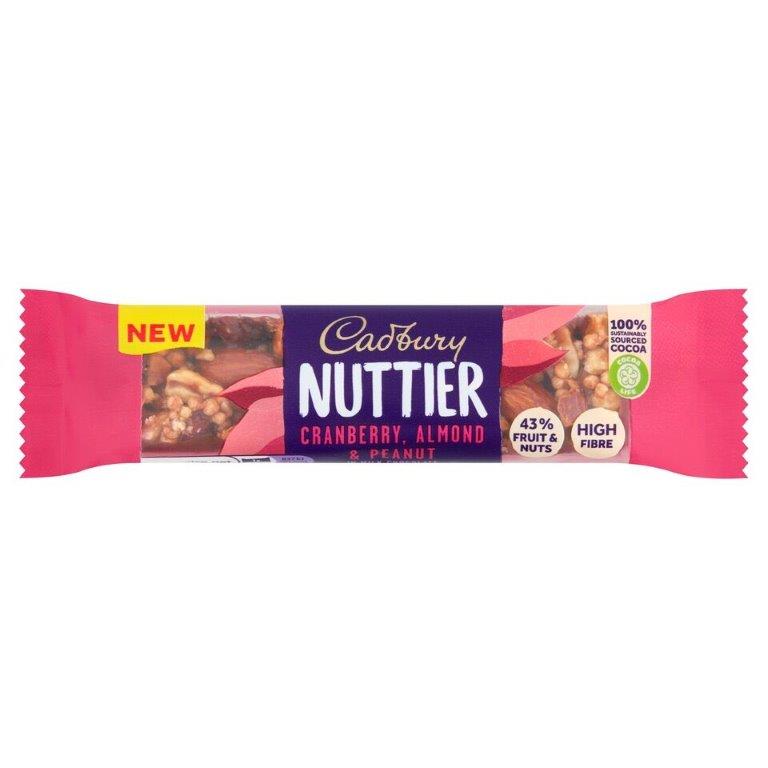 (STANDARD) Cadbury Nuttier Almond & Cranberry Choc Bar 35g