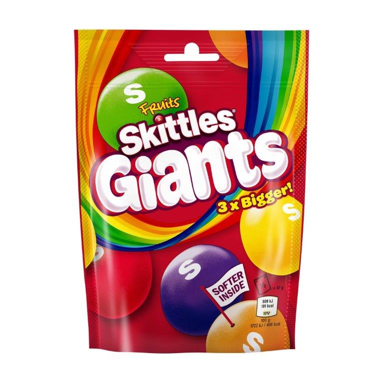 (STANDARD) Skittles Fruit Giants 132g