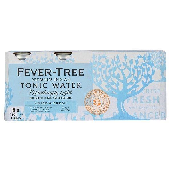 Fever Tree Light Tonic Water 8pk (8 x 150ml) (HS)