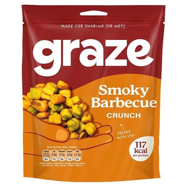 (DELIST) Graze Smoky Bbq Crunch Sharing Bag 100g
