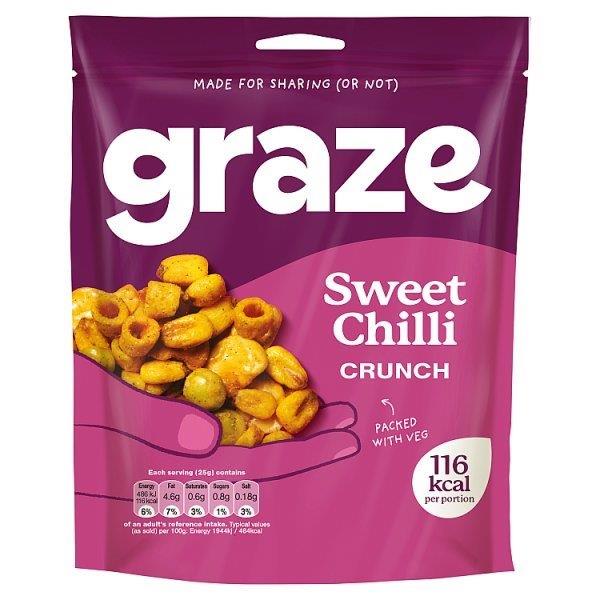 (DELIST) Graze Sweet Chilli Crunch Sharing Bag 100g