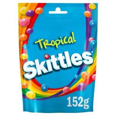 (STANDARD) Skittles Pouch Tropical 136g