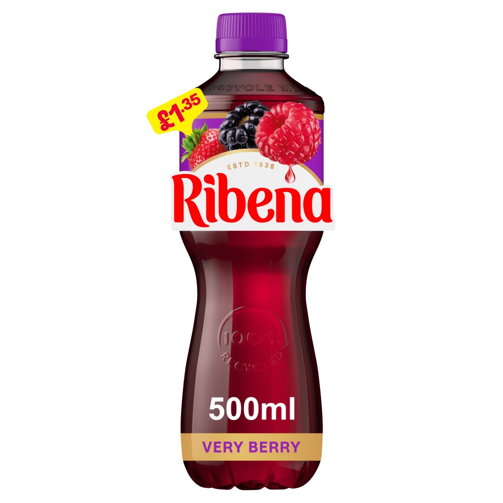 Ribena Very Berry PM £1.35 500ml