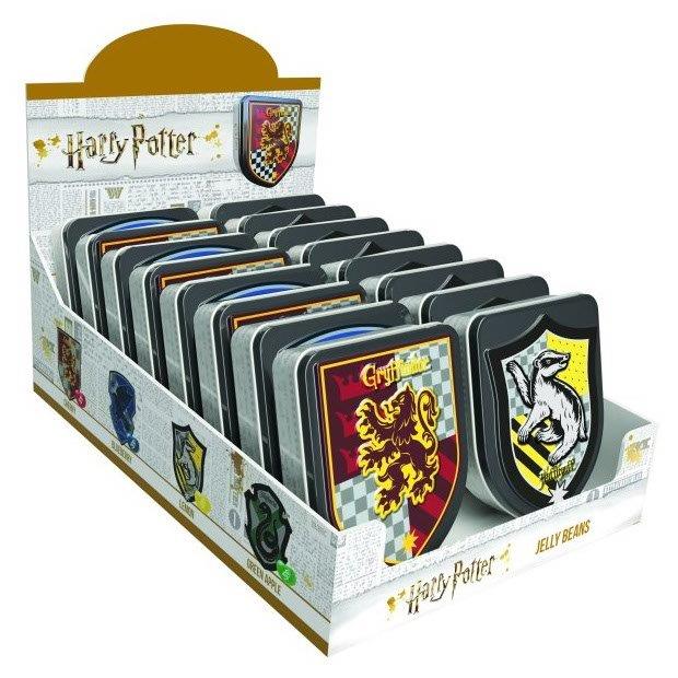 (Discontinued) Harry Potter Crest Tins Filled With 4 Flavours Of Jelly Beans 28g