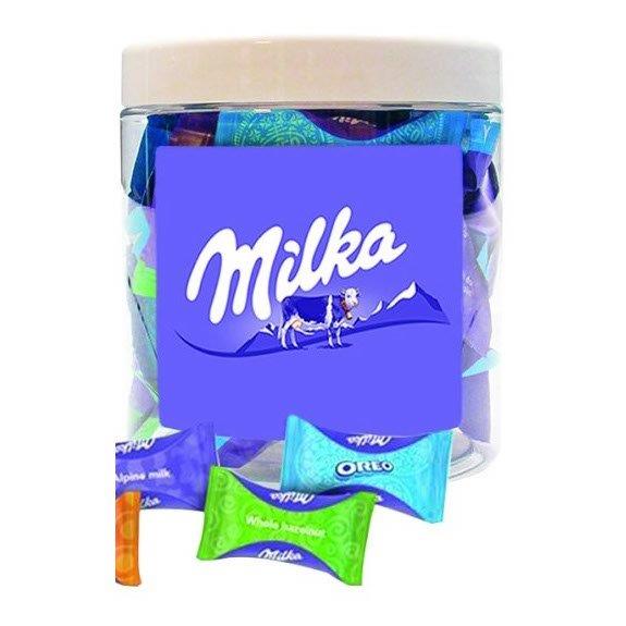 Milka Moments Wrapped Milka Chocolates In Gift Jar 250g