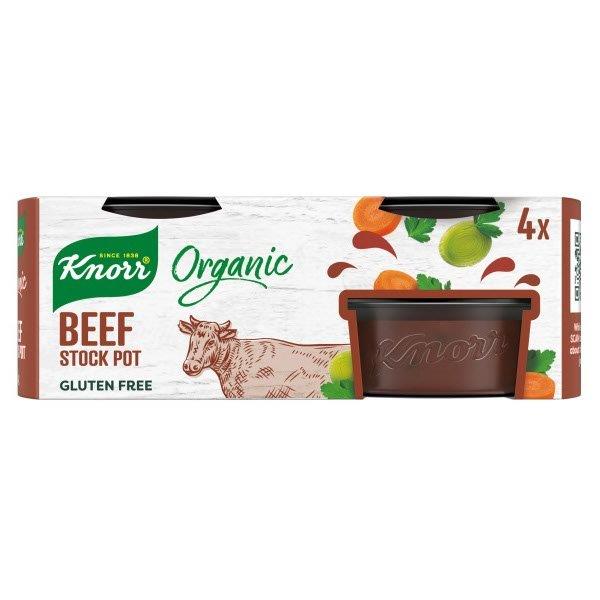 (Discontinued) Knorr Organic Beef Stock Pot 4s (4 x 26g) 104g