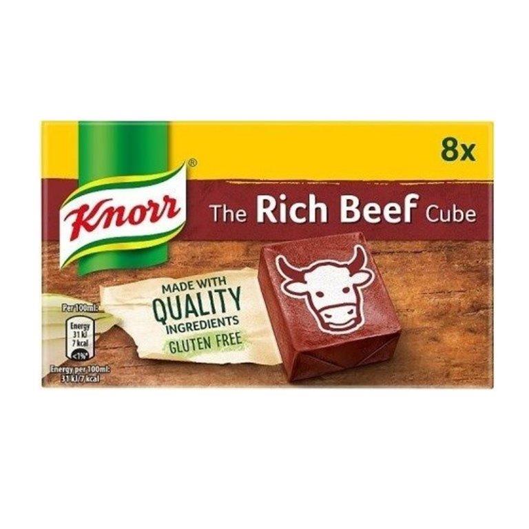 (STANDARD) Knorr Stock Cubes Rich Beef 8s (8 x 10g) 80g