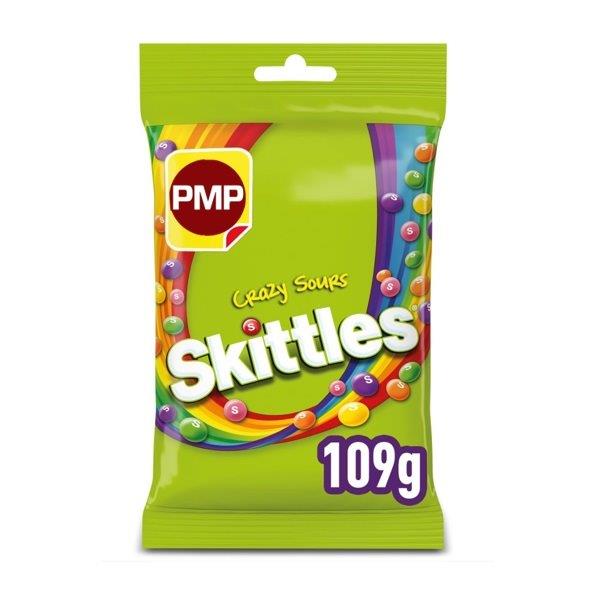 (STANDARD) Skittles Crazy Sour PM £1.25 109g