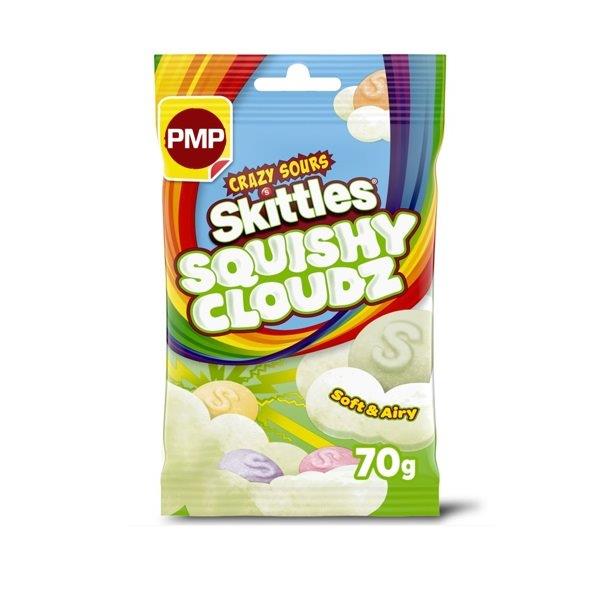 (STANDARD) Skittles Sours Squishy Cloudz PM £1.25 70g