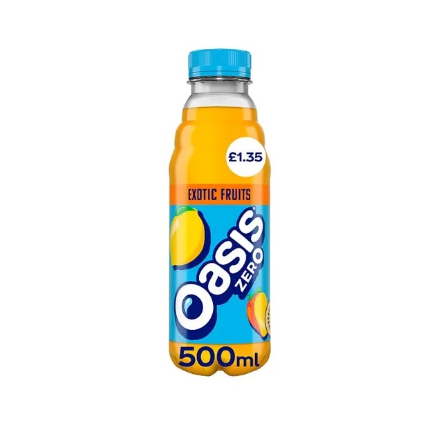 Oasis Exotic Fruits Zero 500ml PMP