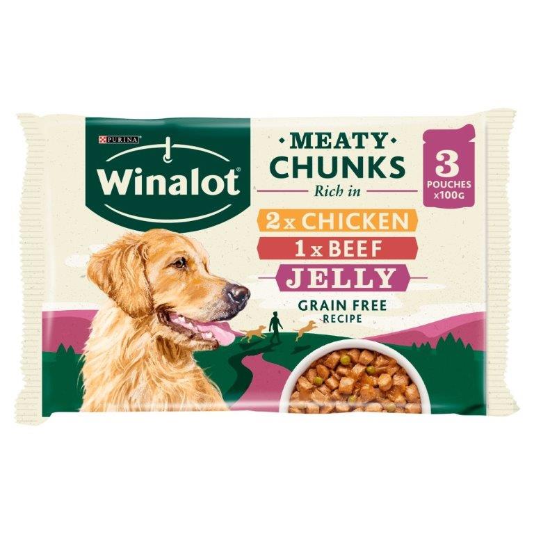 (Delist) Winalot Meaty Chunks In Jelly (3 x 100g)