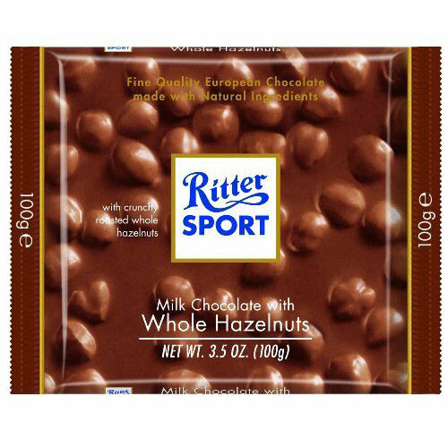 (SOURCING DELIST) Ritter Sport Nut Perfect Milk Whole Hazelnut 100g (B)
