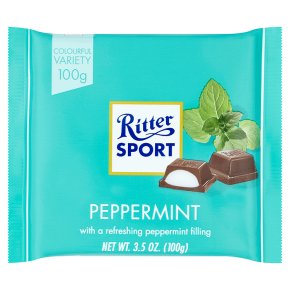 (SOURCING DELIST) Ritter Sport Colour Dark Chocolate Peppermint 100g (B)