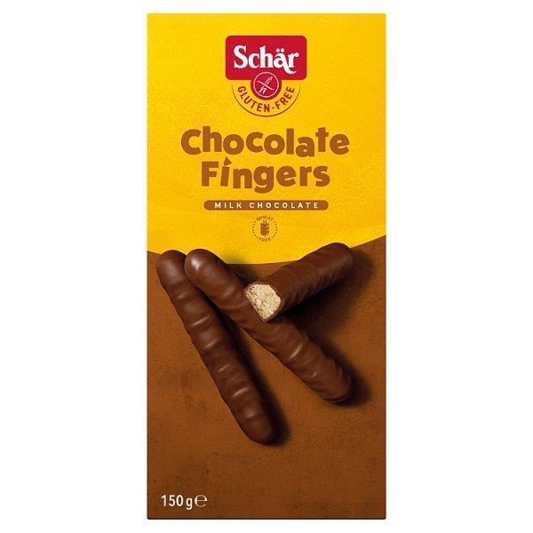 Schar Gluten Free Chocolate Fingers 150g (HS)