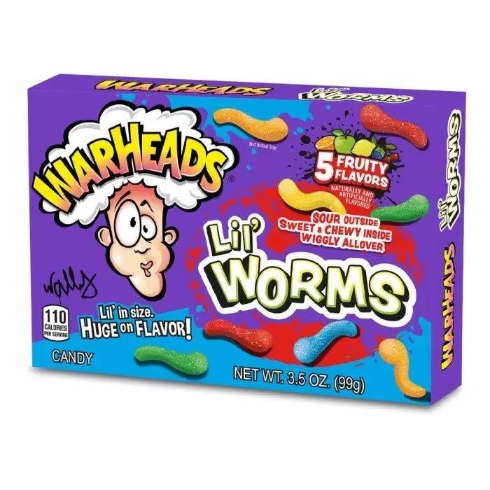 (STANDARD) Warheads Lil Worms Theatre Box 99g