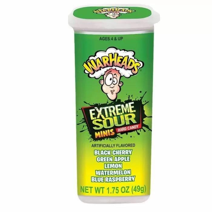 (STANDARD) Warheads Mini Extreme Sour Hard Candy 49g