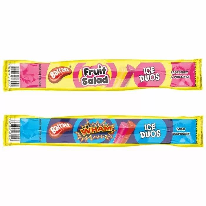 (DISCONTINUED) Barratt Fruit Salad & Wham Ice Duos 105ml NEW