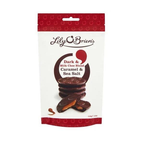(Discontinued) Lily O Briens Dark & Milk Caramel Sea Salt Bag 110g