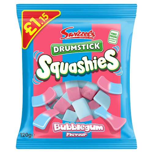 (STANDARD) Swizzels Squashies Bubblegum PM £1.15 120g