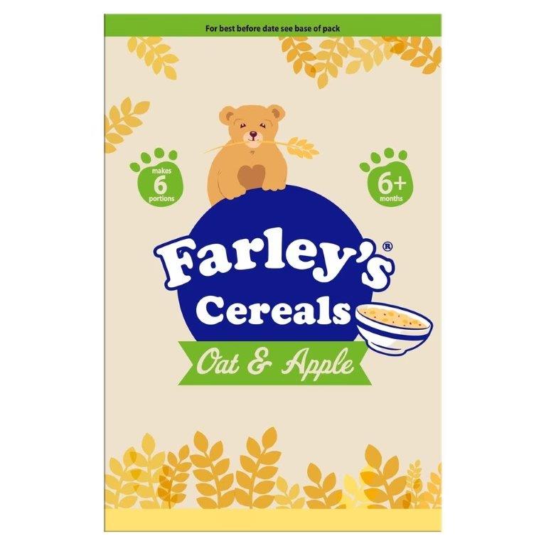 (Discontinued) Farleys Cereals Oat & Apple Porridge 6M+125g 