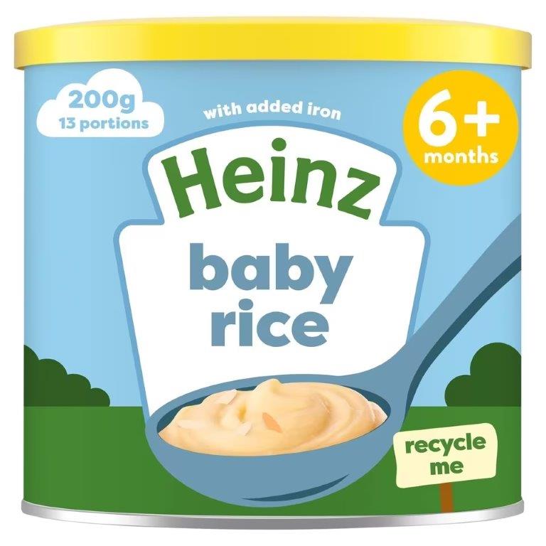 (Delist) Heinz Cereals Baby Rice Porridge Baby Food 6M+ 200g 