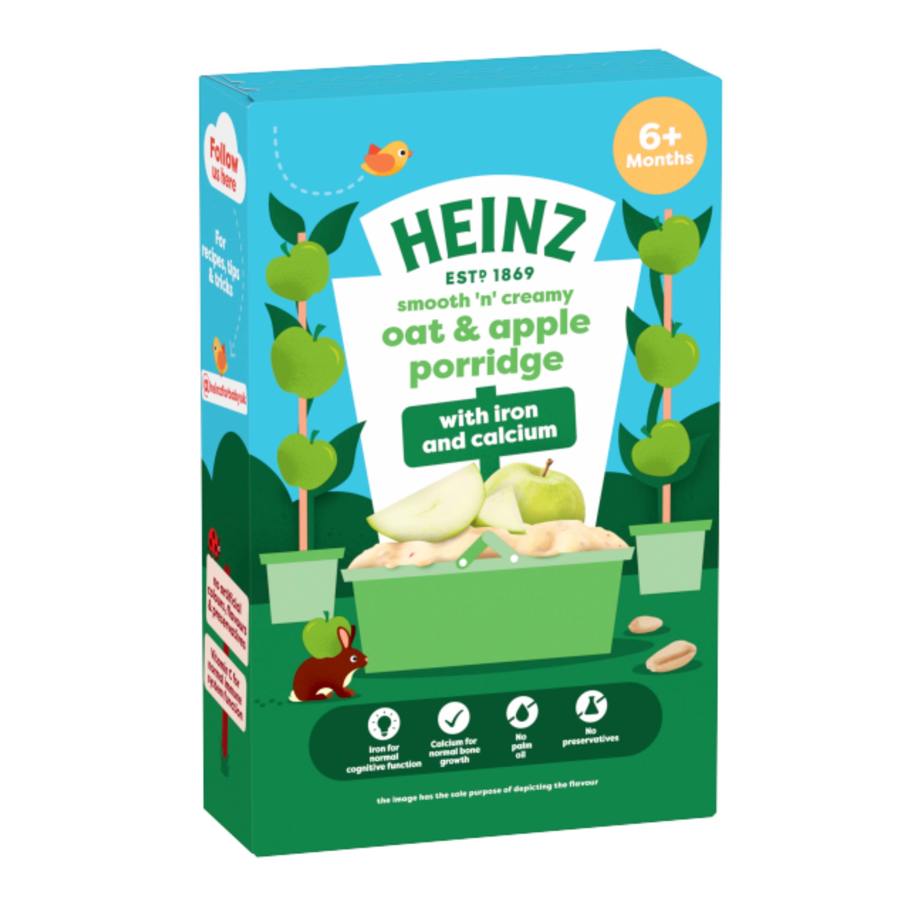 Heinz Cereals Creamy Fruit & Yogurt Porridge Baby Food 6M+ 125g 