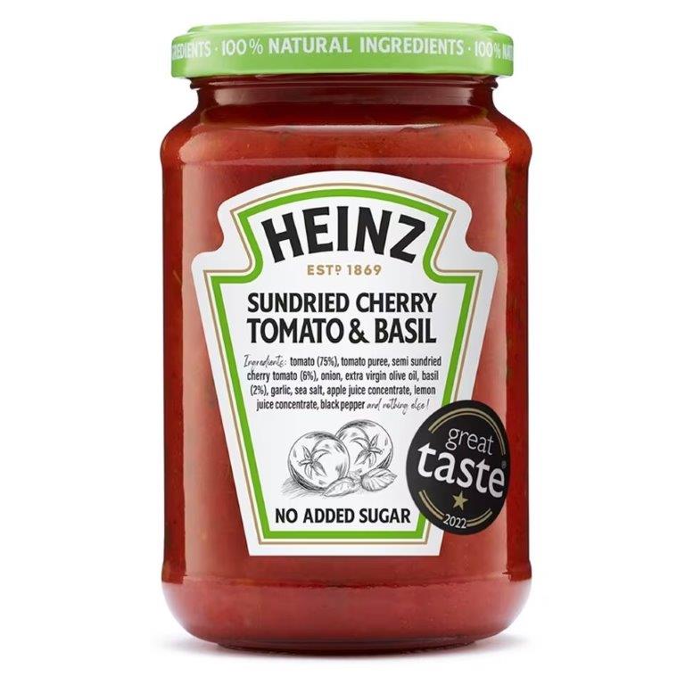 Heinz Pasta Sauce Sun Dried Cherry Tomato & Basil 350g 