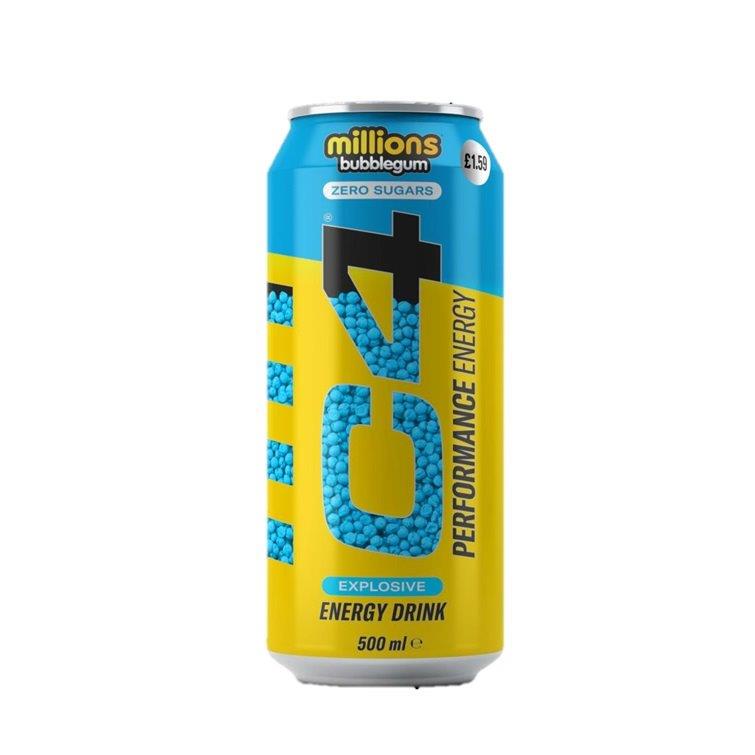 (STANDARD) C4 Energy & Bubblegum Millions PM £1.59 500ml