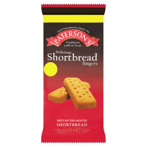 (STANDARD) Pattersons Shortbread Fingers PM 99p 150g
