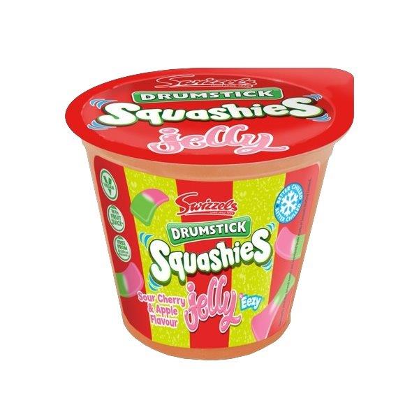 (STANDARD) Swizzels Apple & Cherry Squashies Jelly Pot 125g