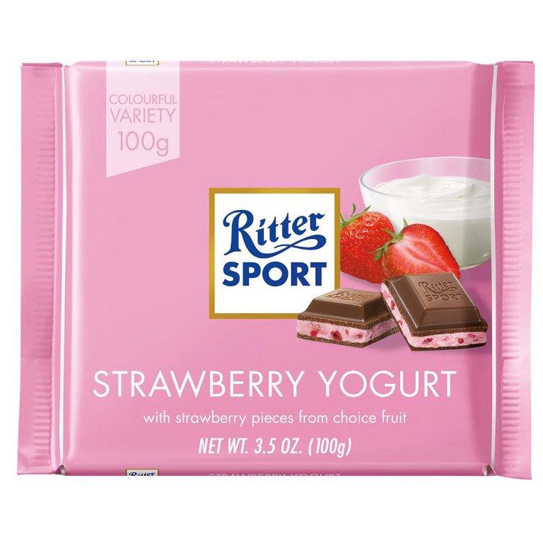 (SOURCING DELIST) Ritter Sport Colour Strawberry Yoghurt 100g (B)