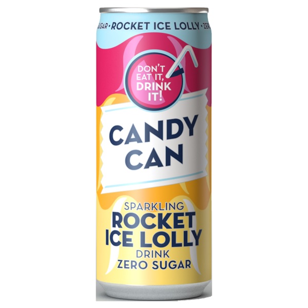 (DISCONTINUED) Candy Can Sparkling Birthday Rocket Ice Lolly Sugar 330ml