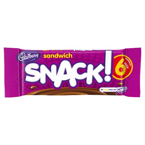 (STANDARD) Cadbury Snack Sandwich Choco Biscuit 6pk 132g