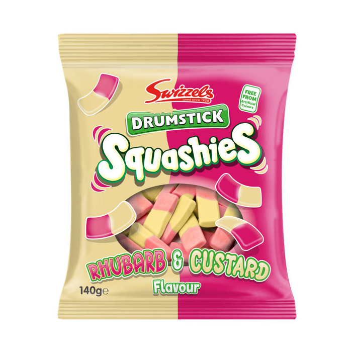 Swizzels Squashies Rhubarb & Custard 140g