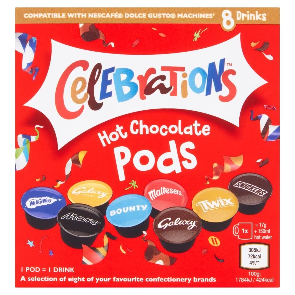 (Delist) Celebrations Hot Chocolate Drink Pods 8pk 128g