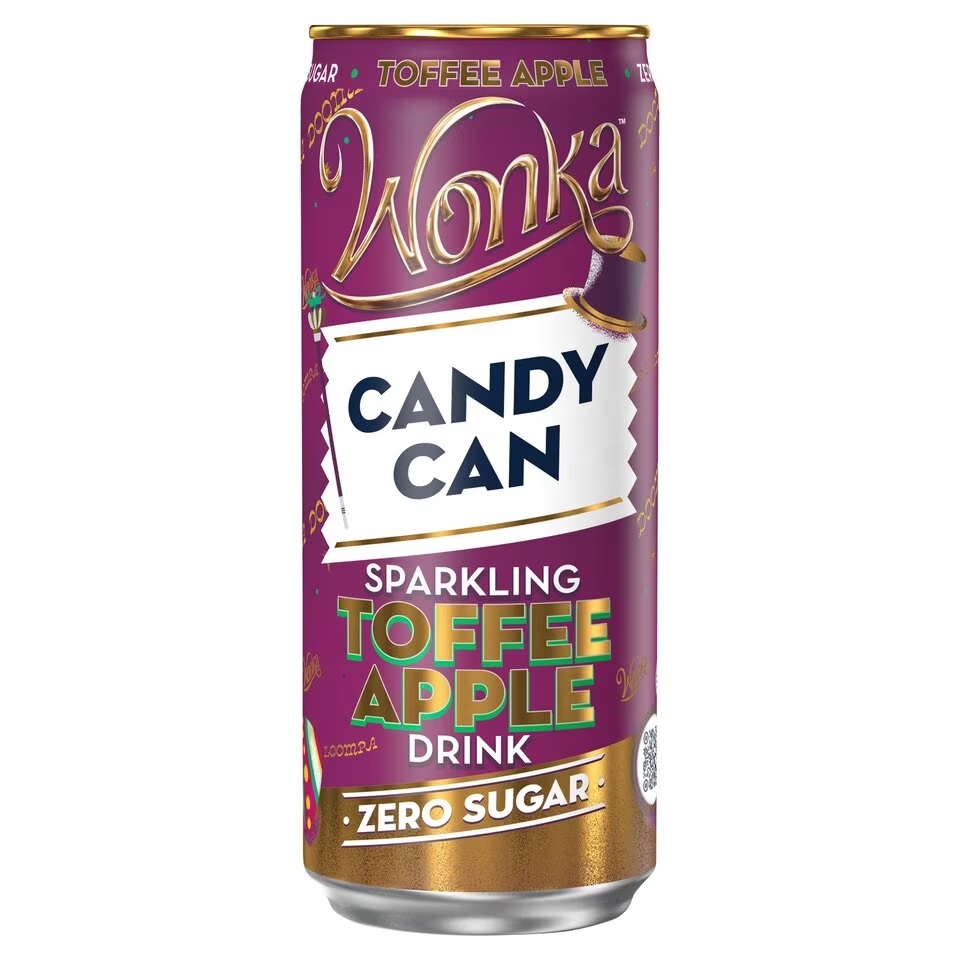 (Discontinued) Candy Can Limited Ed Wonka Toffee Apple 330ml
