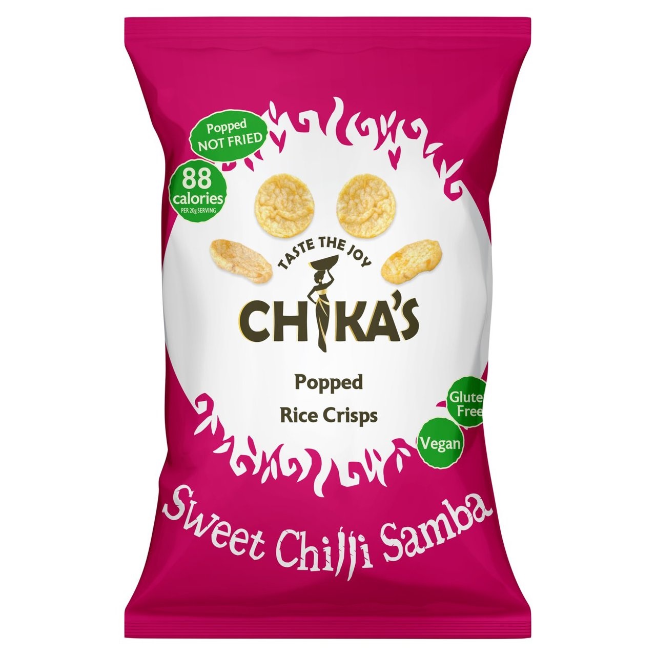 (DELIST) Chikas Sweet Chilli Rice Crisps 80g NEW