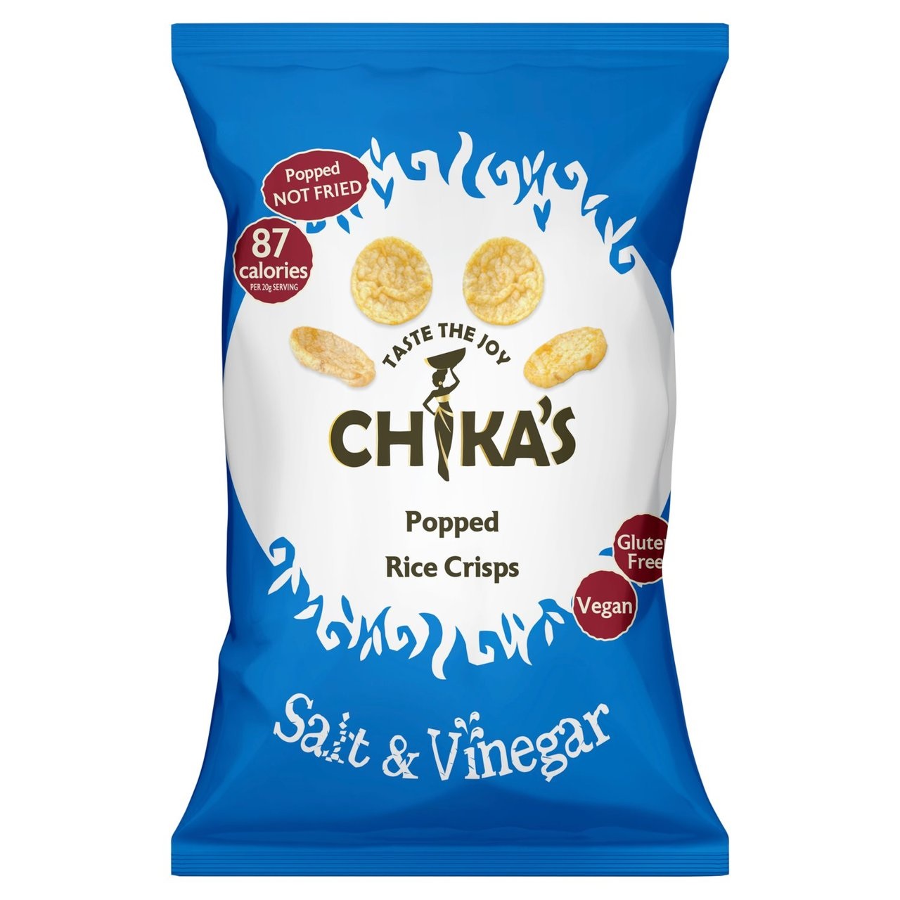 (DELIST) Chikas Salt and Vinegar Rice Crisps 80g NEW