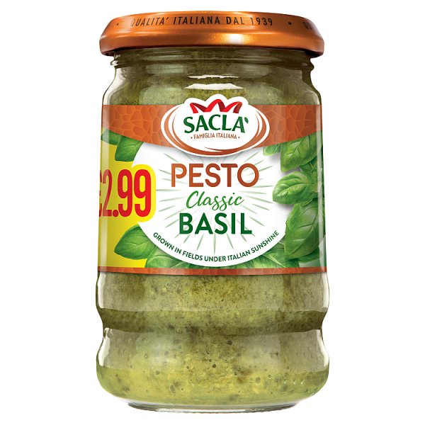 (DELIST) Sacla Basil Pesto PM £2.99 190g