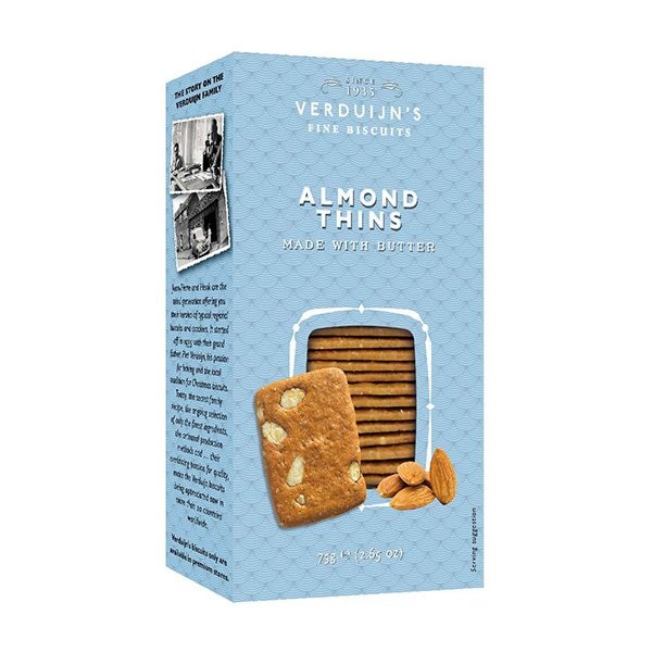 Verduijns Butter Biscuits With Almonds 75g