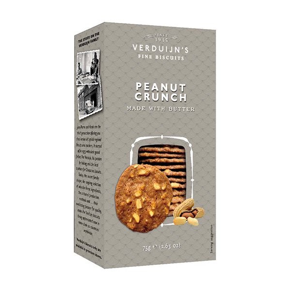 Verduijns Caramelised Peanut Biscuits 75g