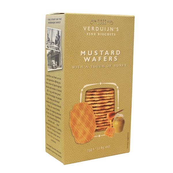 Verduijns Mustard Wafers & Honey 75g