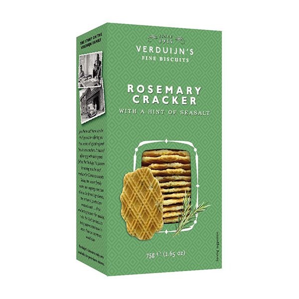 Verduijns Crackers Wth Rosemary & Seaslt 75g