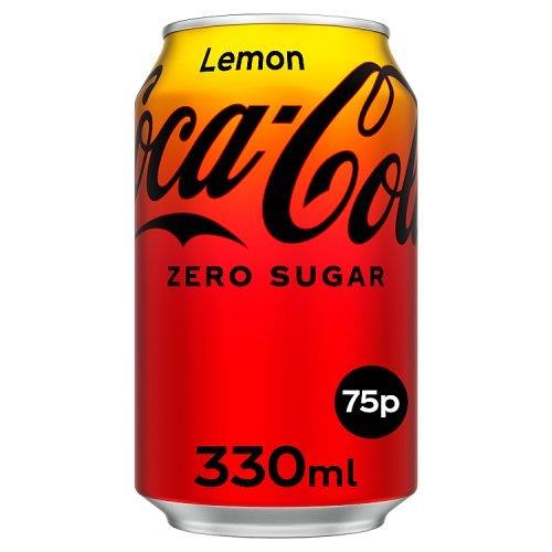 (Discontinued) Coca Cola Lemon Zero PM 75p NEW 330ml